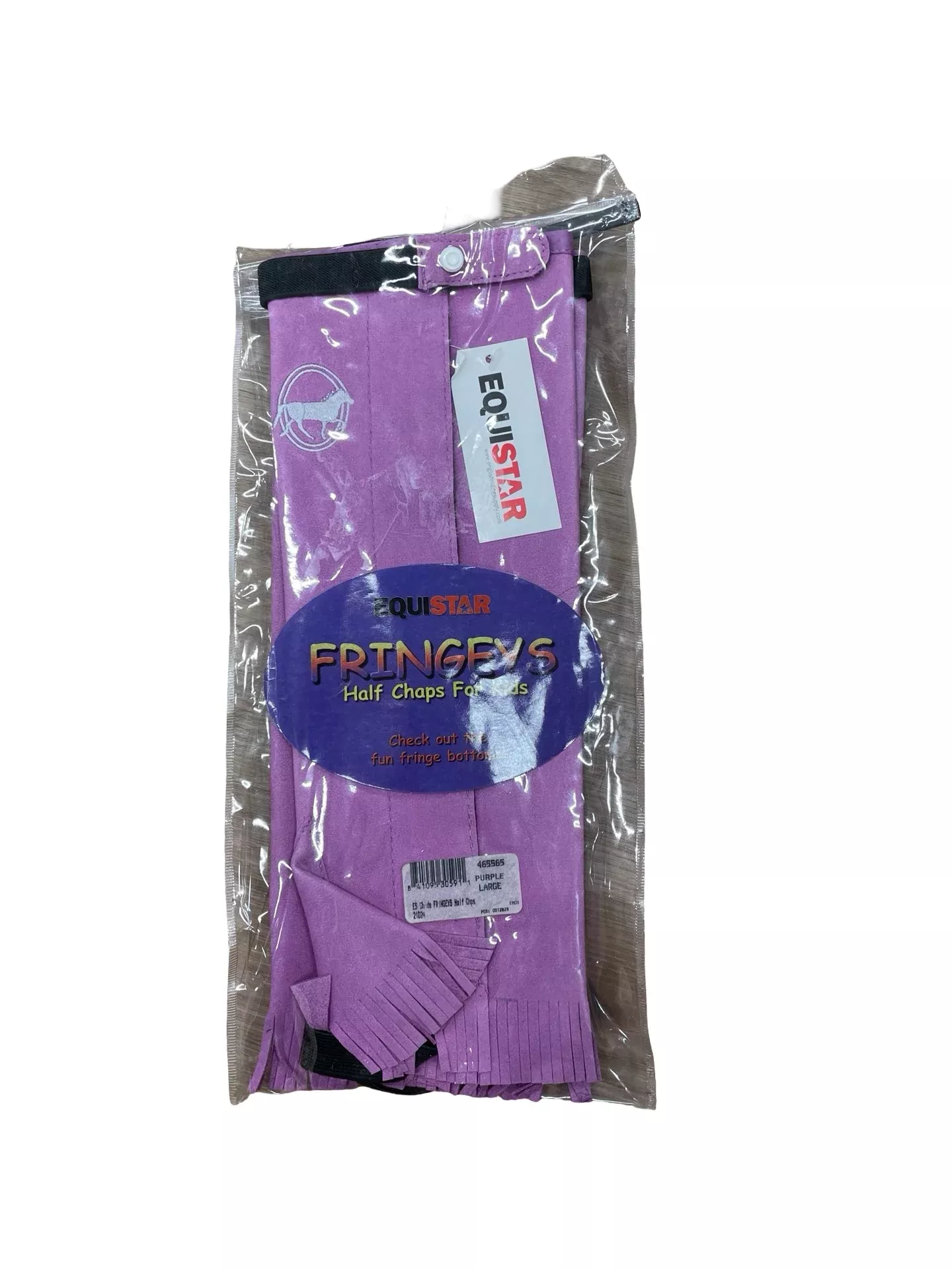 Equistar Fringeys Half Chaps *NWT* - Purple - Youth L - USED