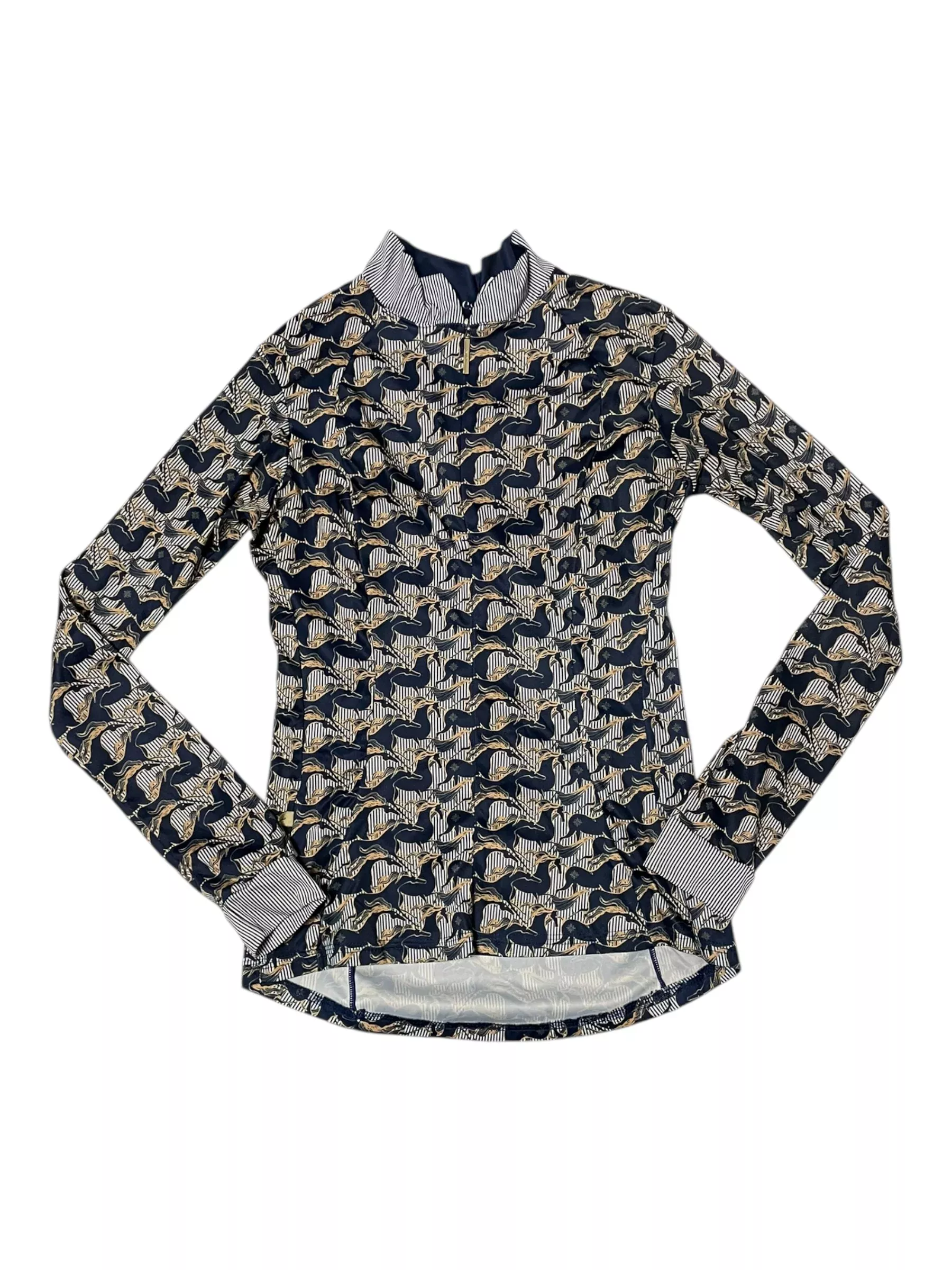 Espoir LS Sun Shirt - Navy/White/Gold - S - USED