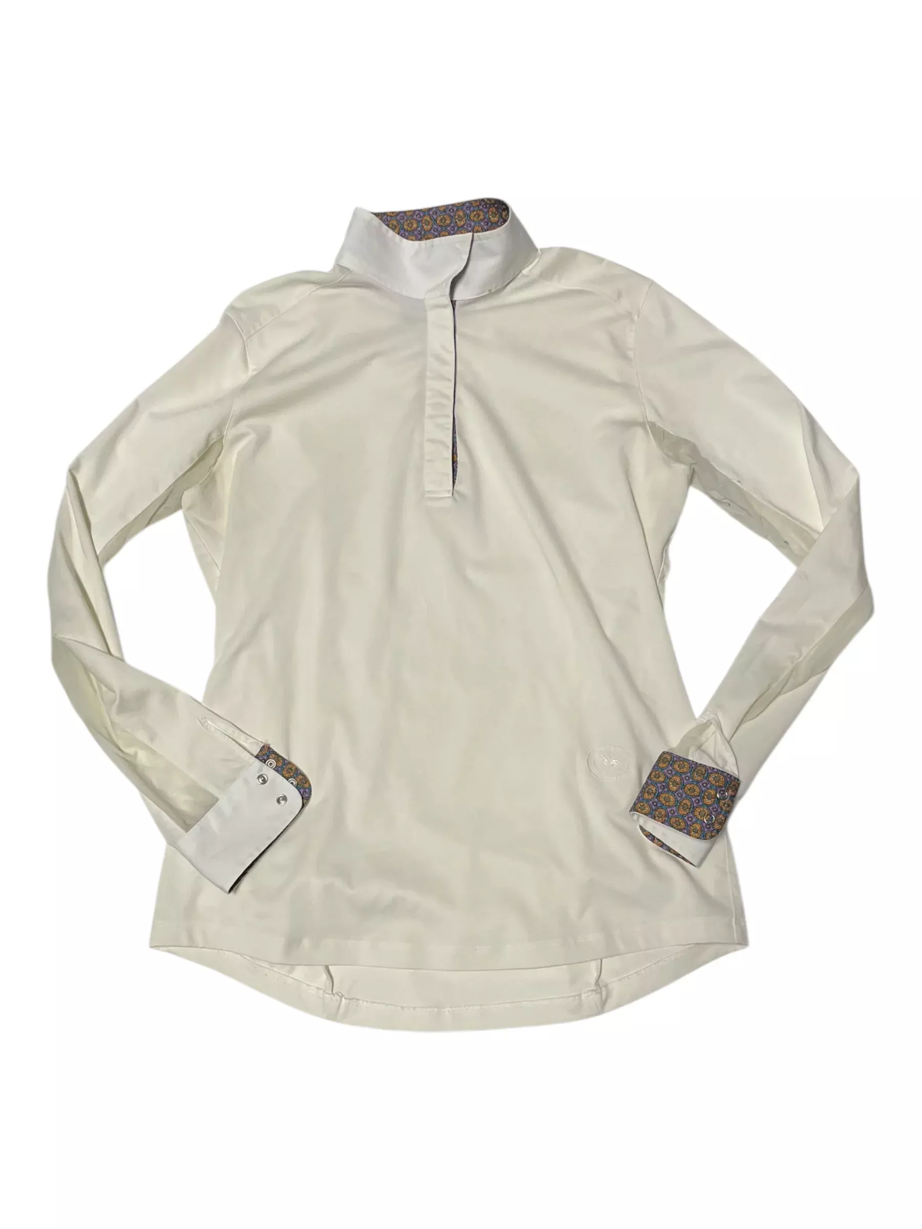Essex LS Show Shirt - White/Multi - L - USED