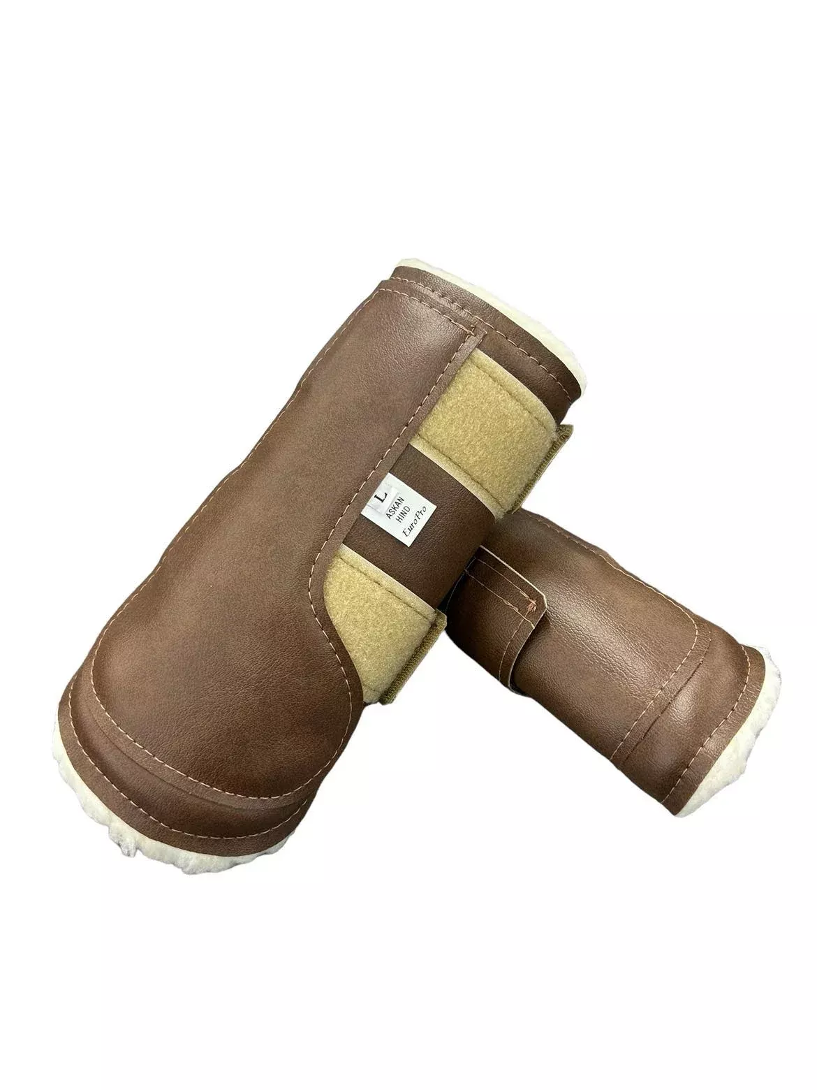 EuroPro Sport Boots - Set of 2 - Large - Brown - USED