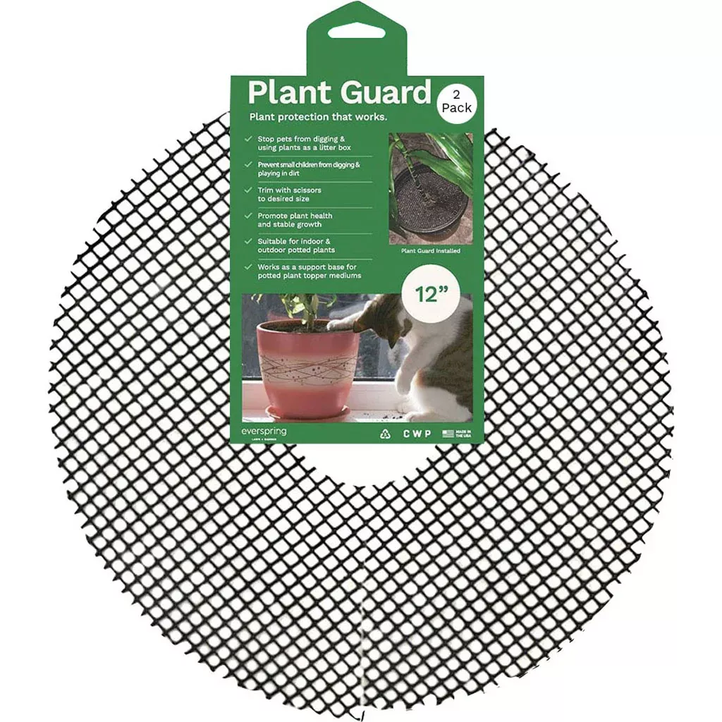 Everspring Plant Guard, 12 in, 2-Pack, Black