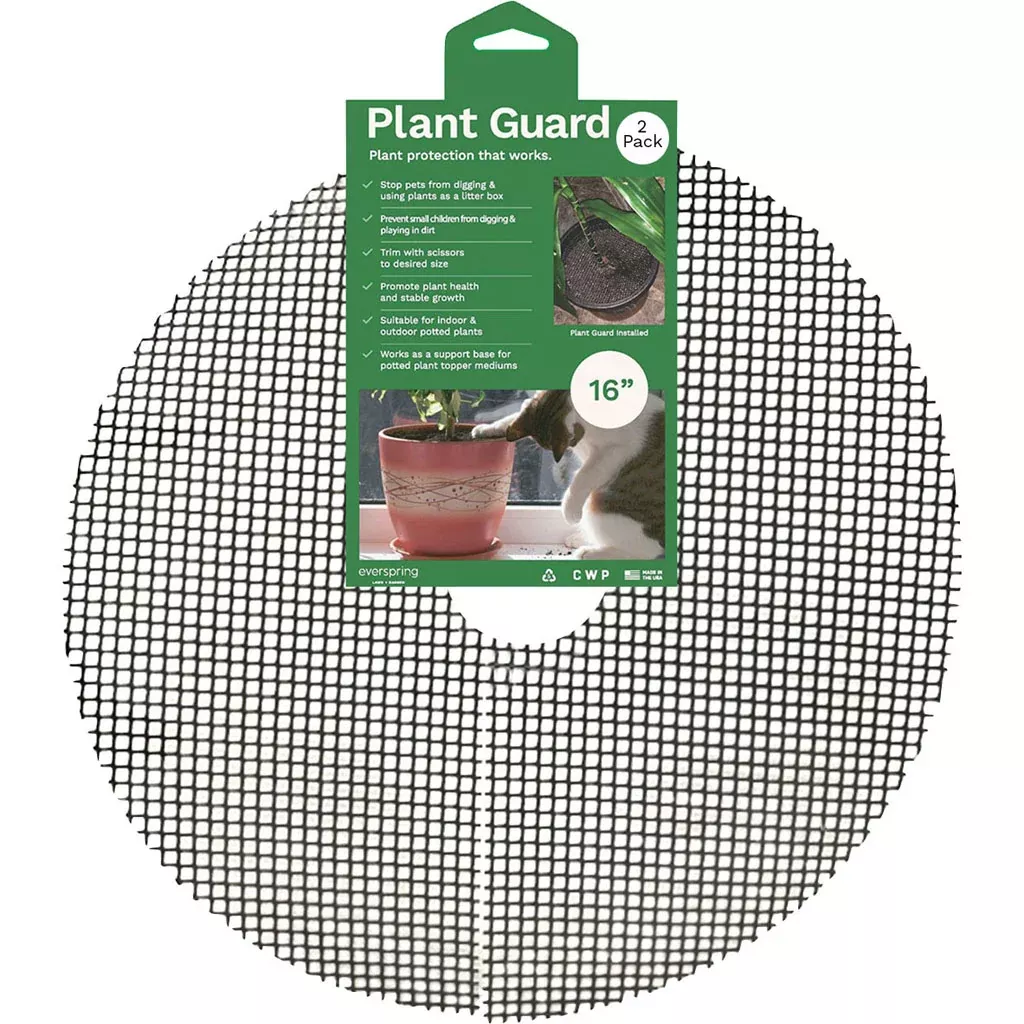 Everspring Plant Guard, 16 in, Black, 2 Pack