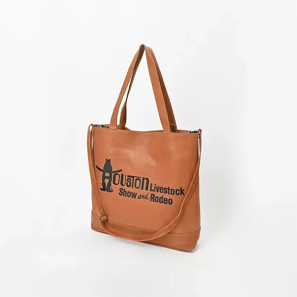 Everyday Rodeo Genuine Leather Black Embroidered Tote Bag