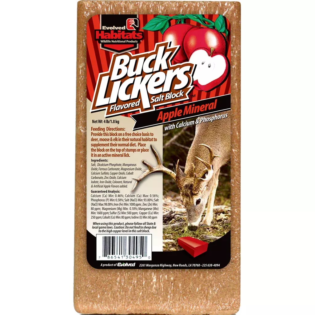 Evolved Habitats Buck Licker Deer Attractant, 4 lb, Apple