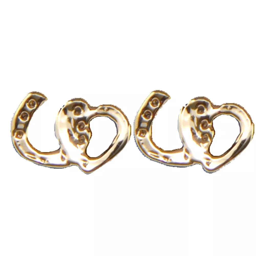 Exselle Horseshoe with Heart Earrings