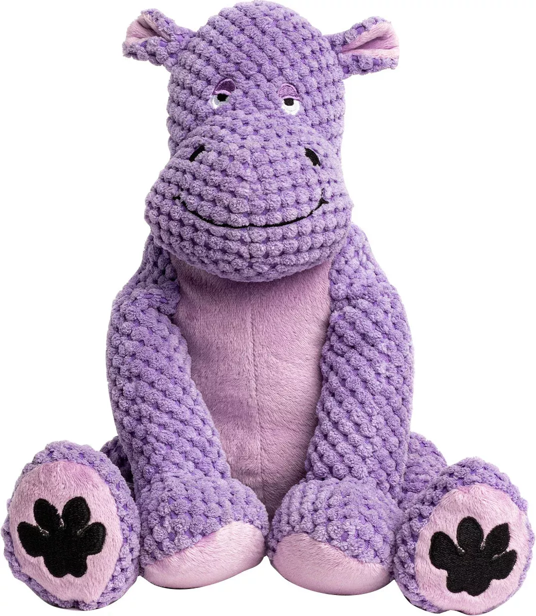 fabdog Floppy Hippo Dog Toy, Small, Purple