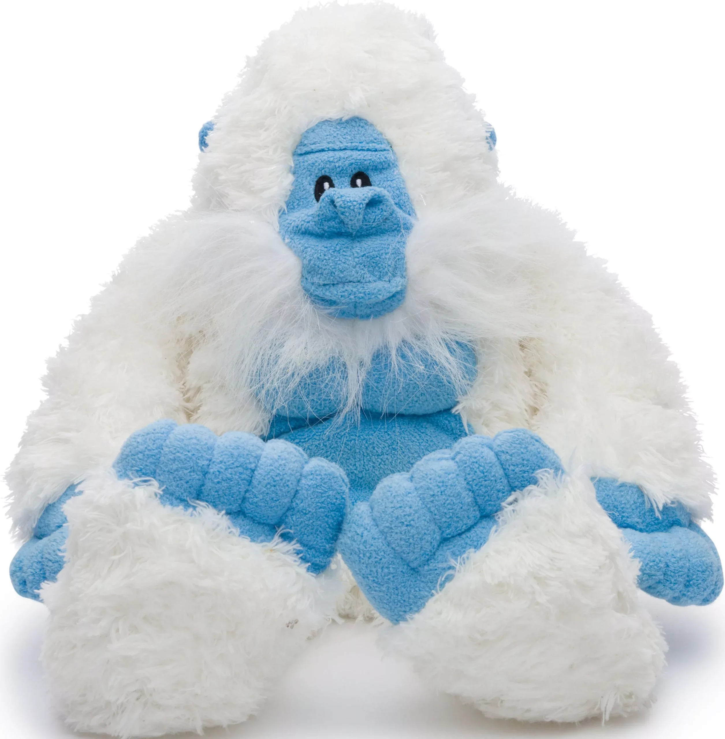 Fabdog Fluffy Yeti Dog Toy White/Blue