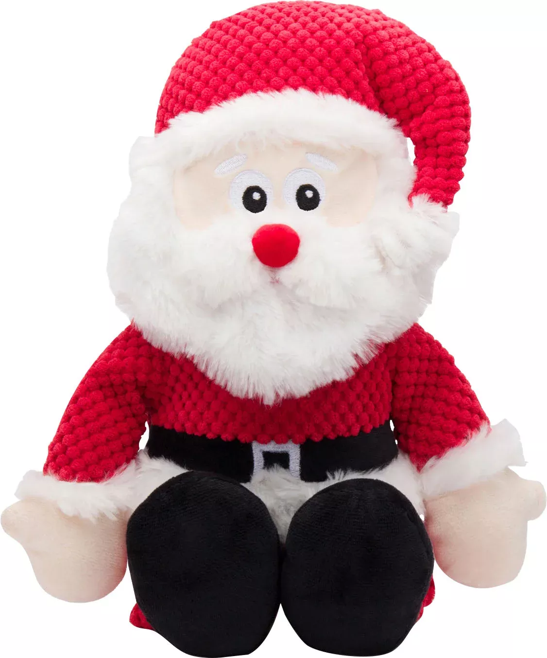 Fabdog Holiday Santa Floppy Dog Toy Small Red