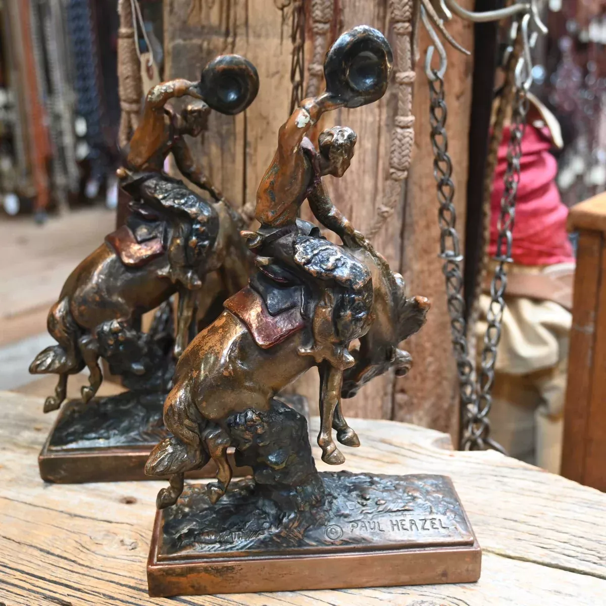 Fantastic Set of 2 Paul Herzel Bookends