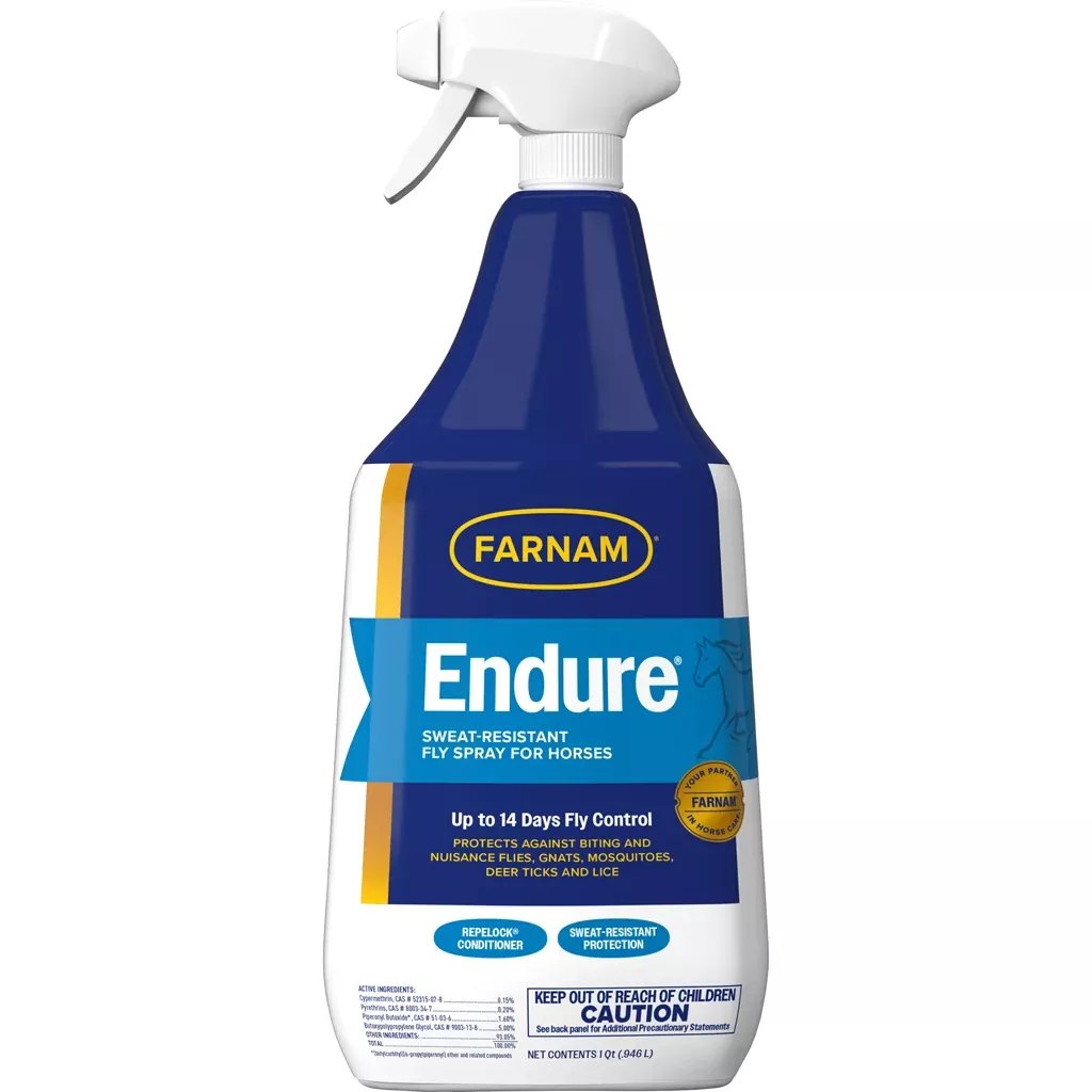 Farnam Endure Sweat-Resistant Fly Spray, 1 qt