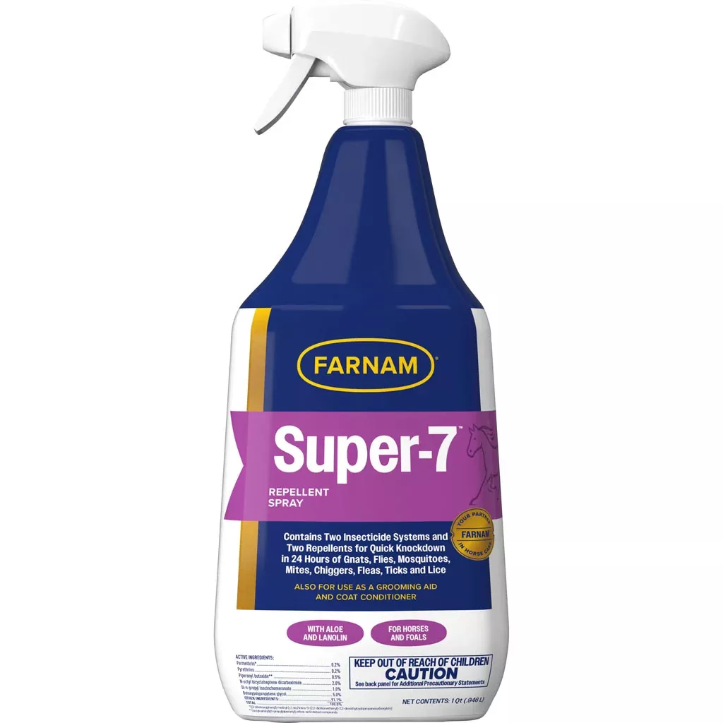 Farnam Equicare Flysect Super-7 Repellent Spray, 32 oz