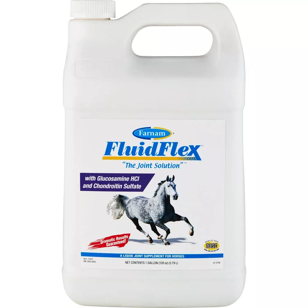 Farnam FluidFlex Liquid Joint Supplement for Horses, 128 oz