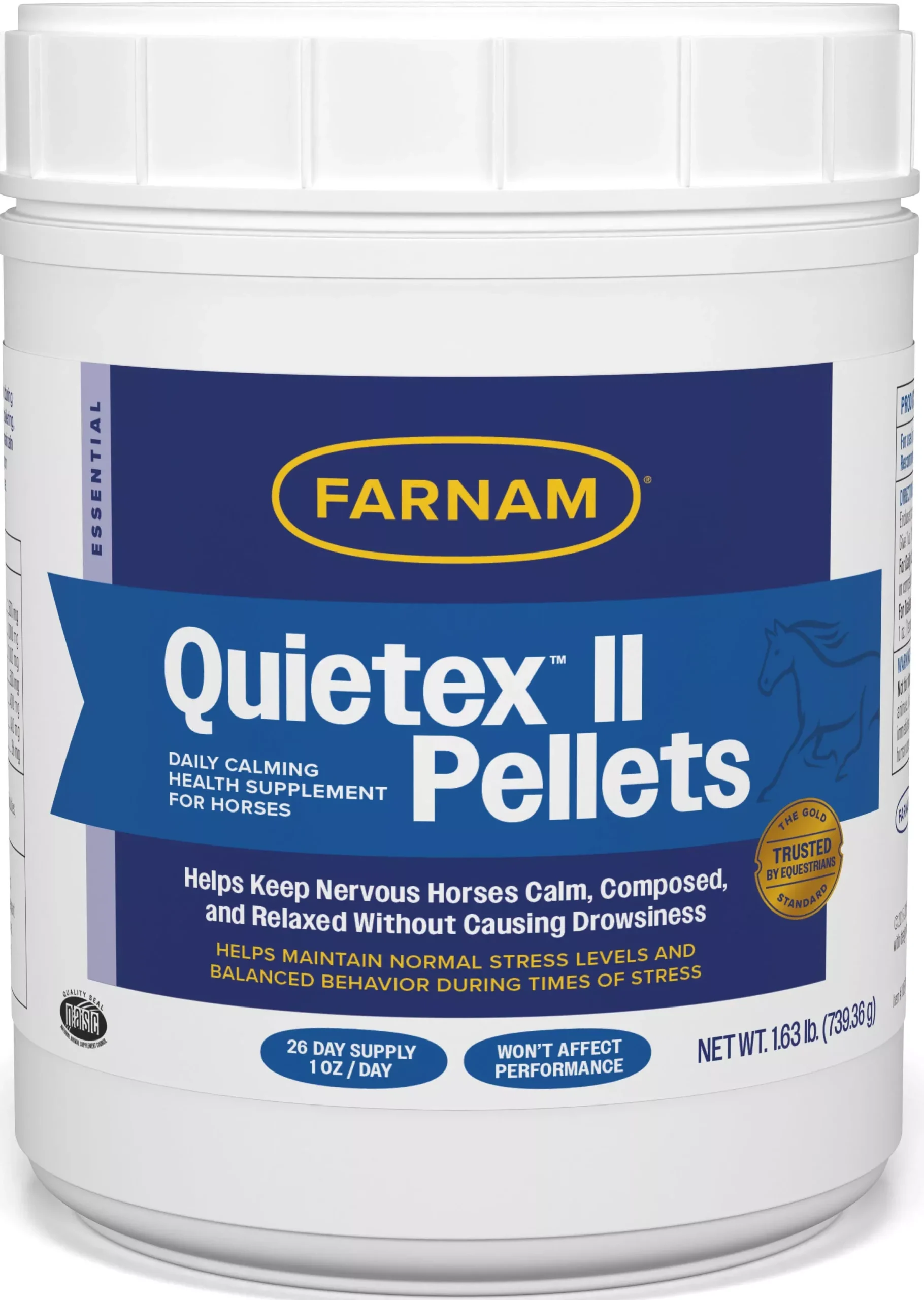 Farnam Quietex II Focusing & Calming Pellets, 1.625 lb