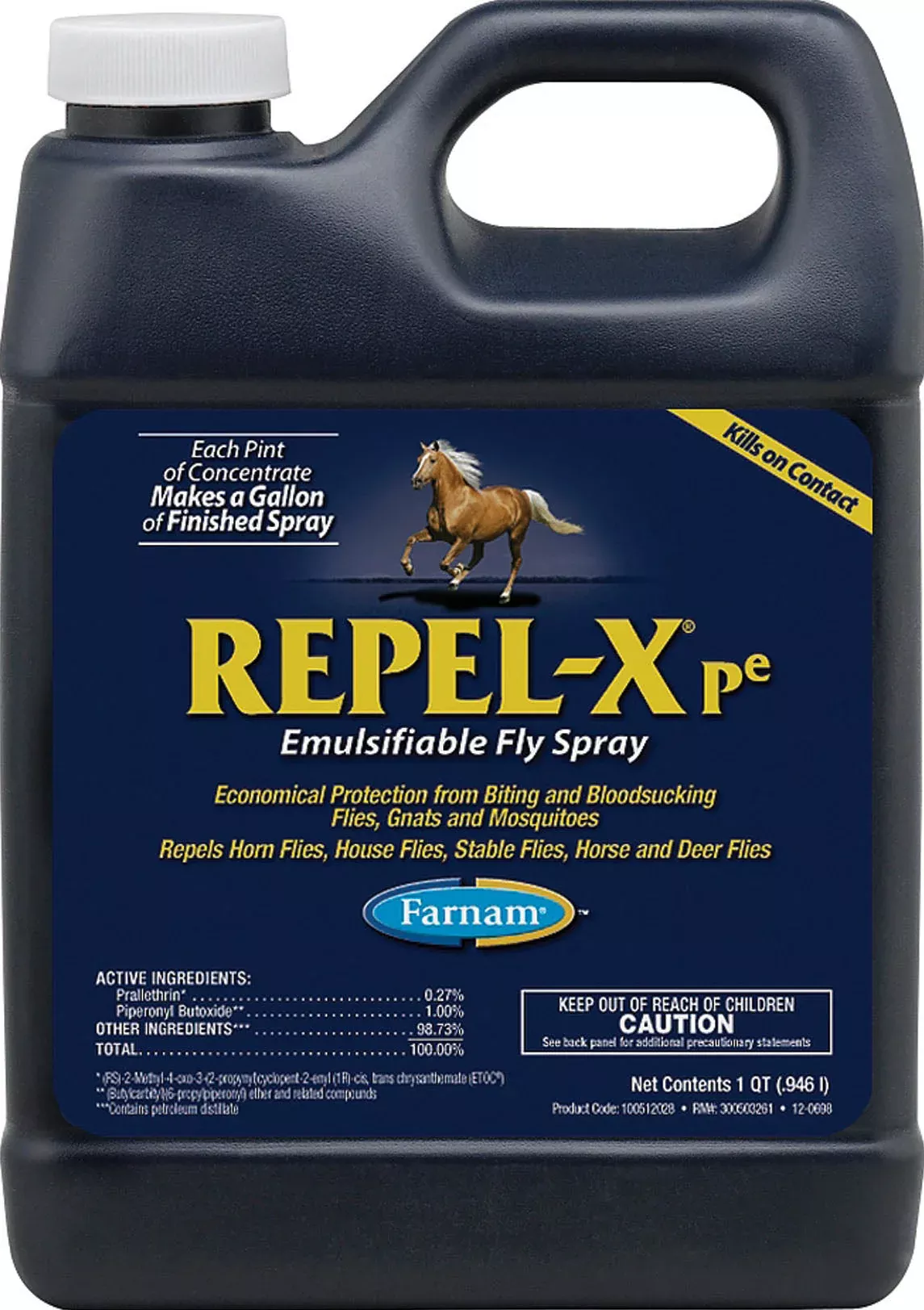 Farnam Repel-X PE Emulsifiable Fly Spray Concentrate, 1 qt