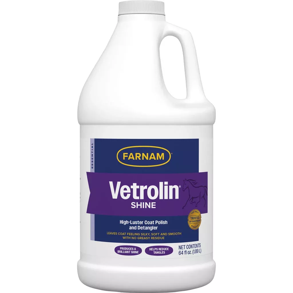 Farnam Vetrolin Shine Coat Polish & Conditioner, 64 OZ