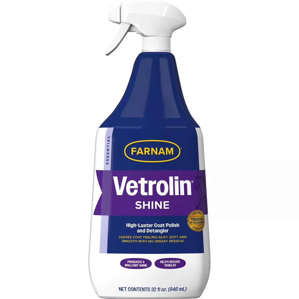 Farnam Vetrolin Shine Coat Polish & Conditioner Spray, 1 qt