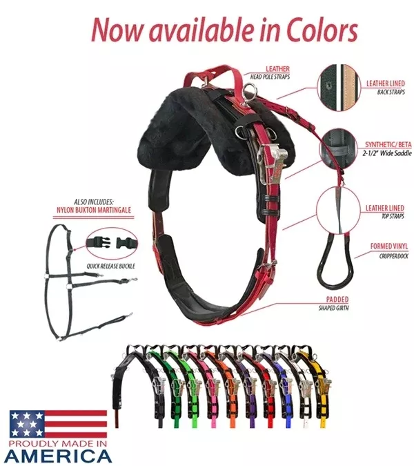 Feather-Weight Pony Synthetic Standard Race Harness