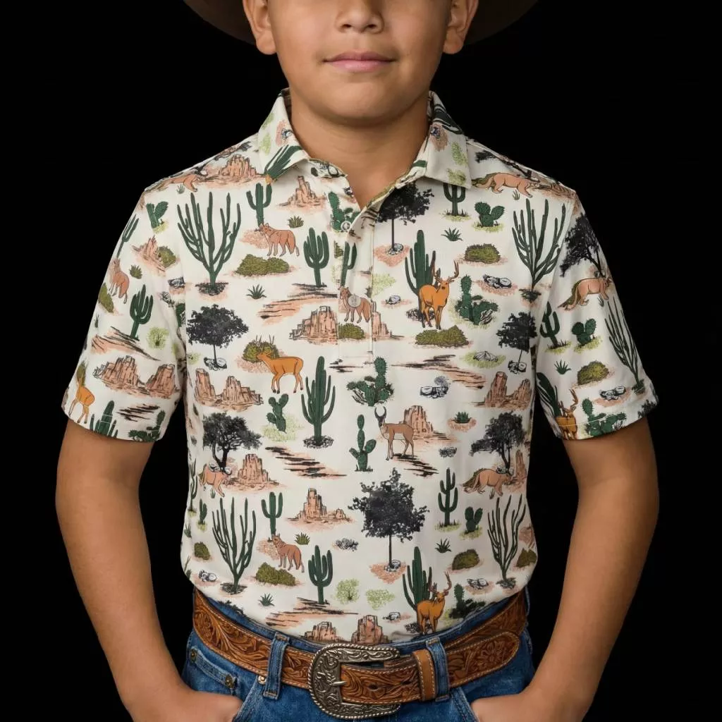 Ferrell Boy's Wilder Snap Polo Shirt
