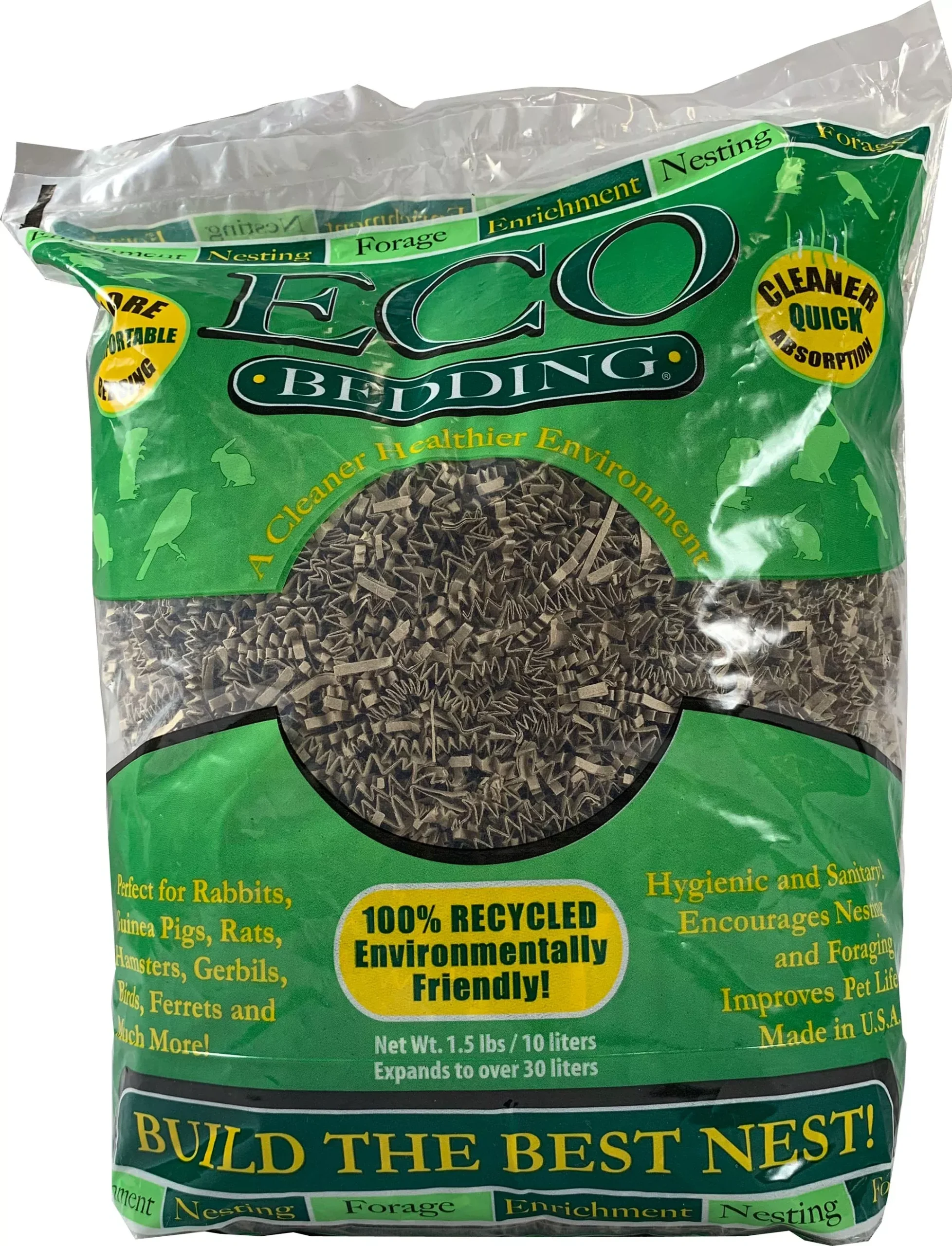FiberCore Eco Bedding for Small Pets, Brown, 1.5 lb