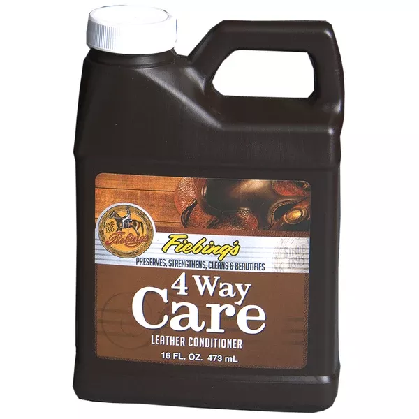 Fiebing's 4 Way Care Leather Conditioner 16 oz Cleans Preserves Beautifies