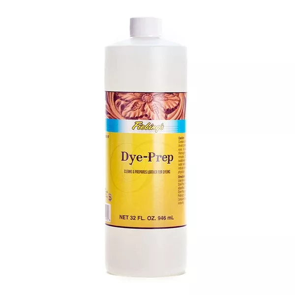 Fiebing's Dye-Prep 32 oz Leather Cleaner Cleans & Prepares Leather for Dyeing