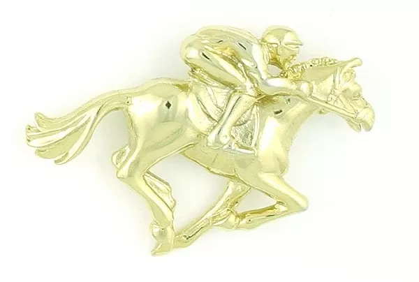 Finishing Touch 3-D Throughbred Racer with Jockey Pin