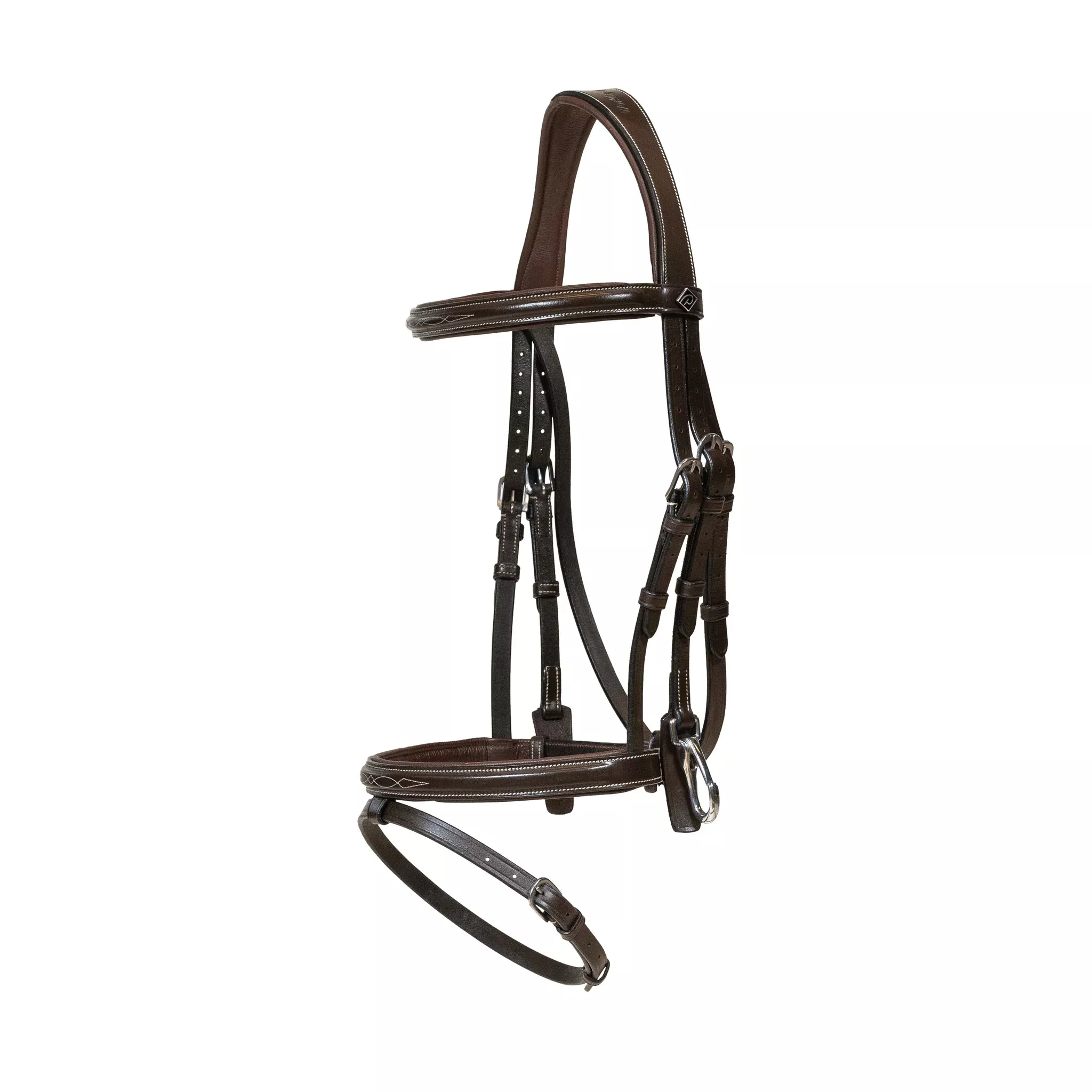 Flash Noseband Bridle with Snap Cheek Pieces