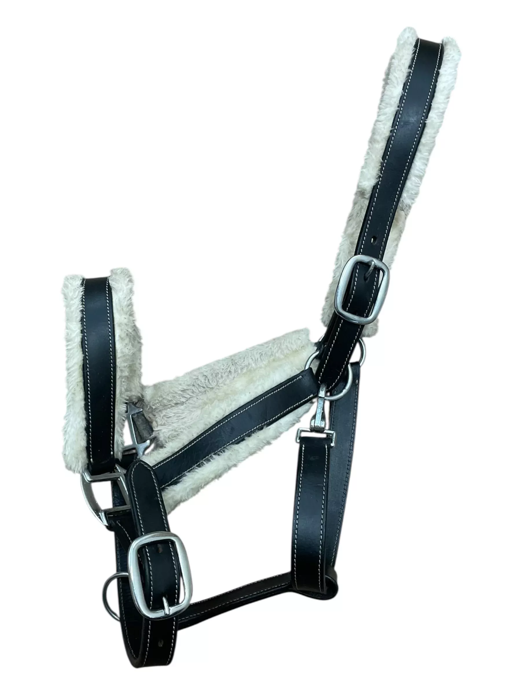 Fleece-Lined Halter - Black/Natural - F/S - USED