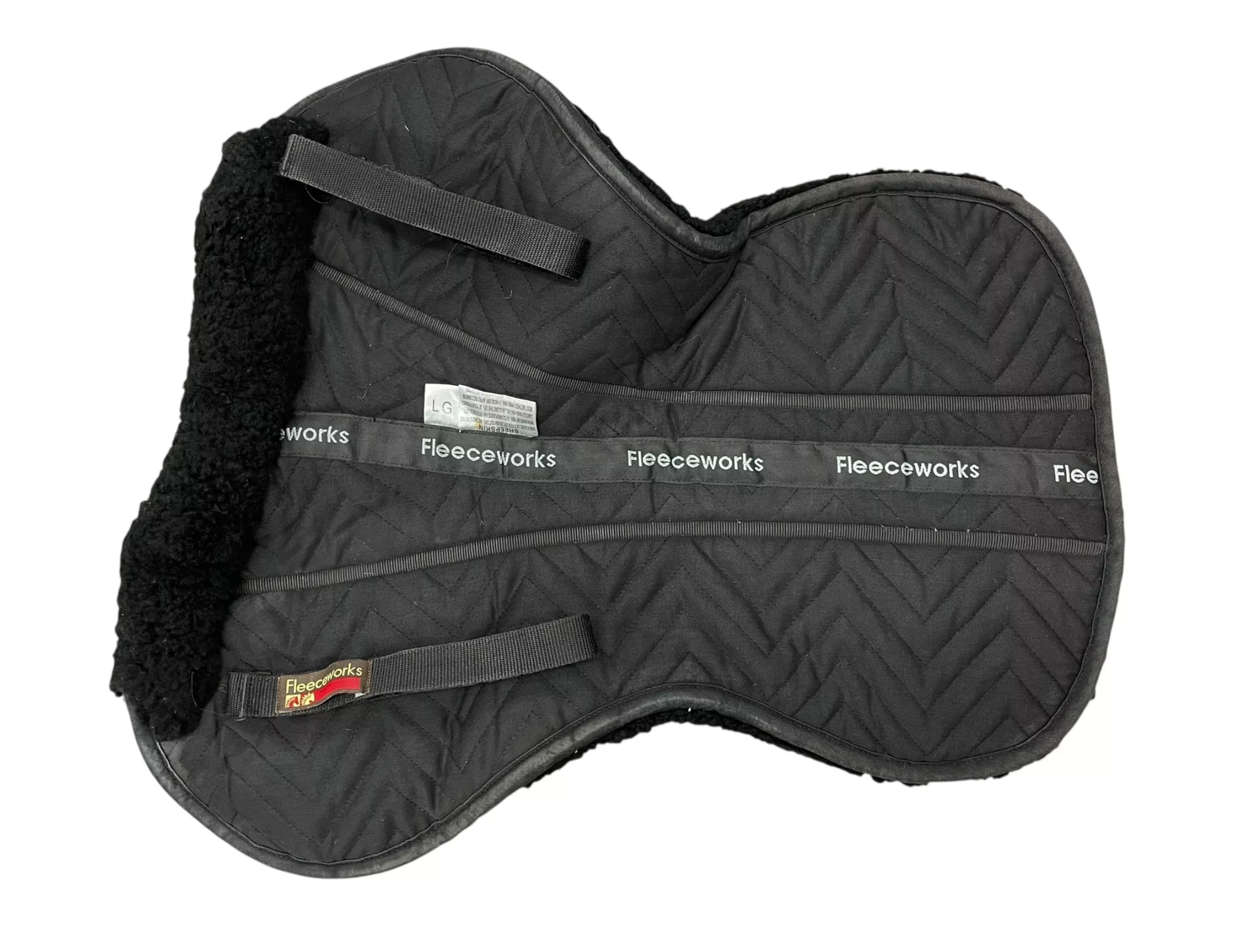 Fleeceworks Sheepskin AP Half Pad - Black - L - USED