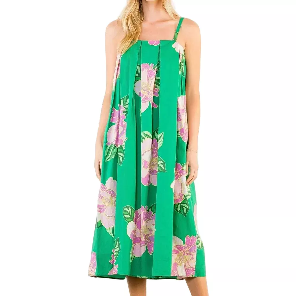 Floral Green Dress