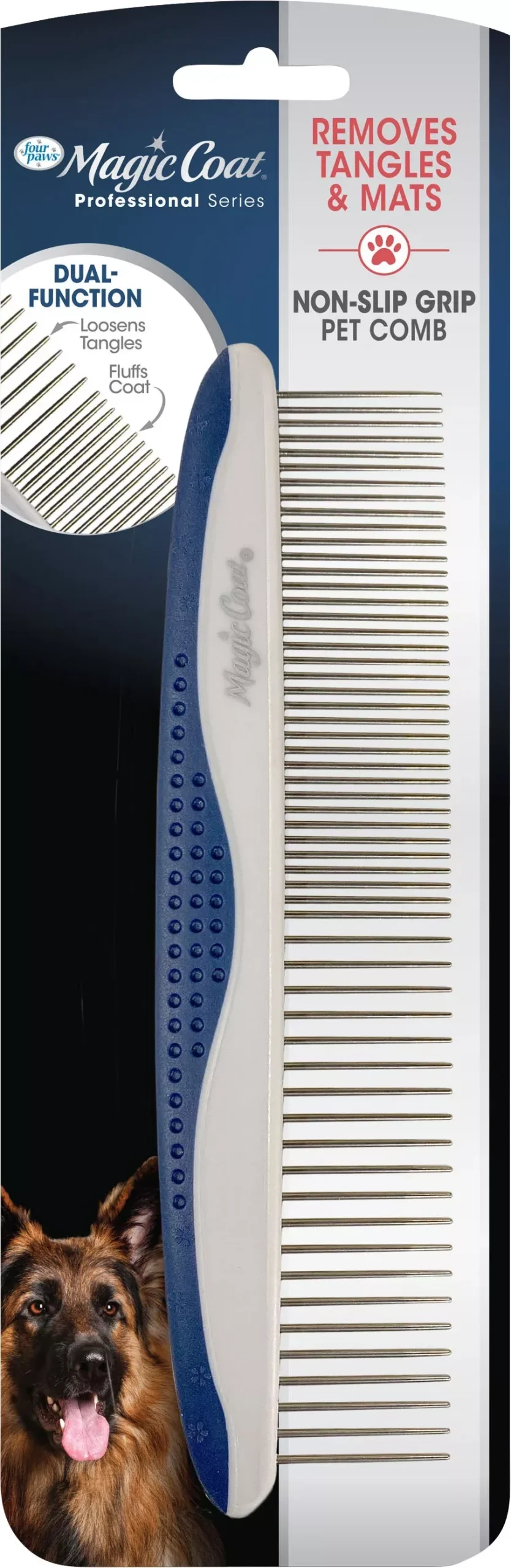 Four Paws Magic Coat Pro Non-Slip Grip Grooming Comb