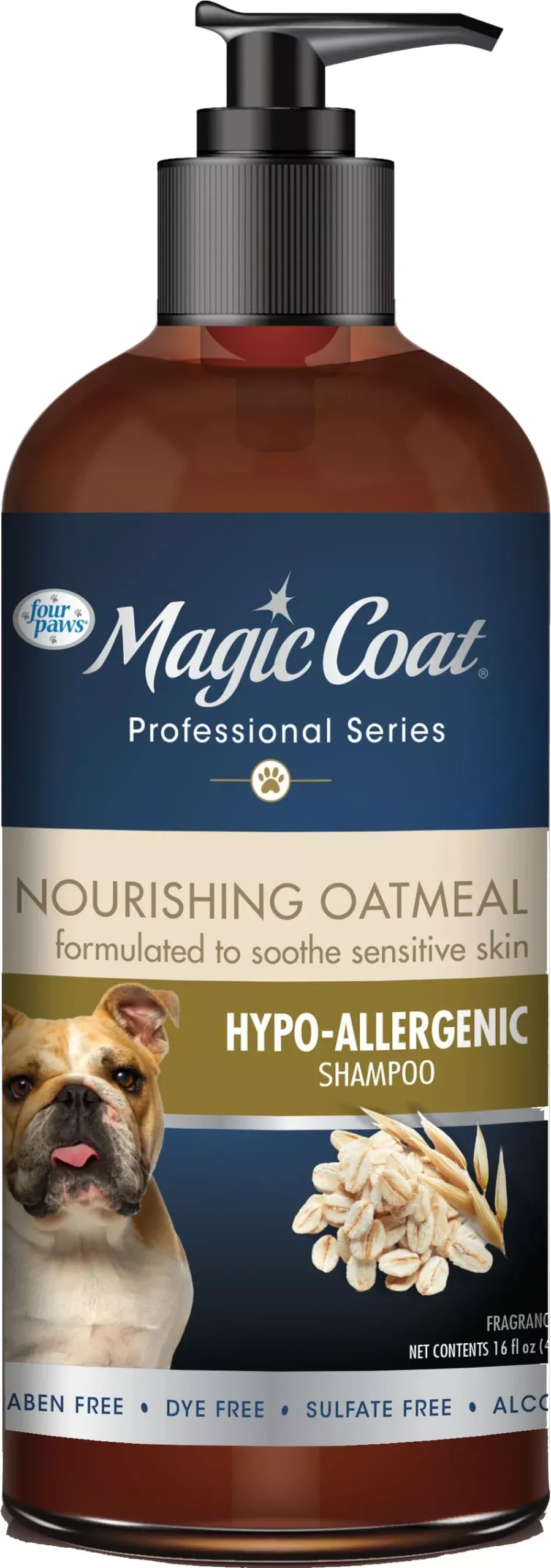Four Paws Magic Coat Pro Series Hypoallergenic Oatmeal Shampoo 16 oz