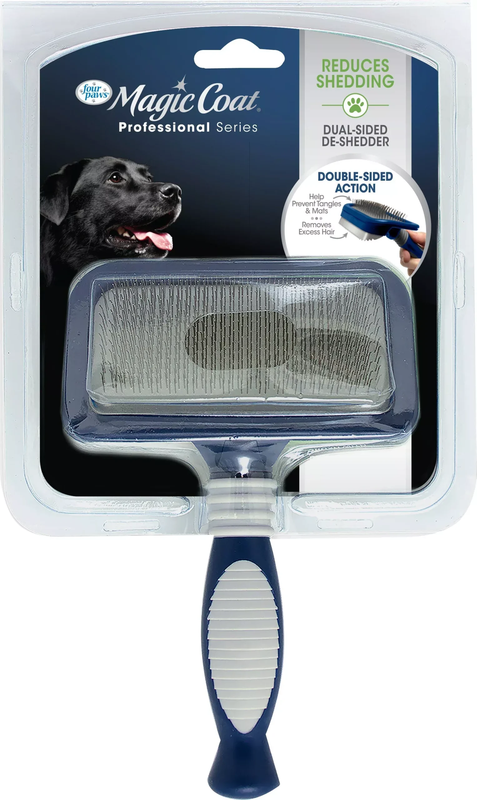 Four Paws Magic Coat Professional Series 2-in-1 De-Shedder