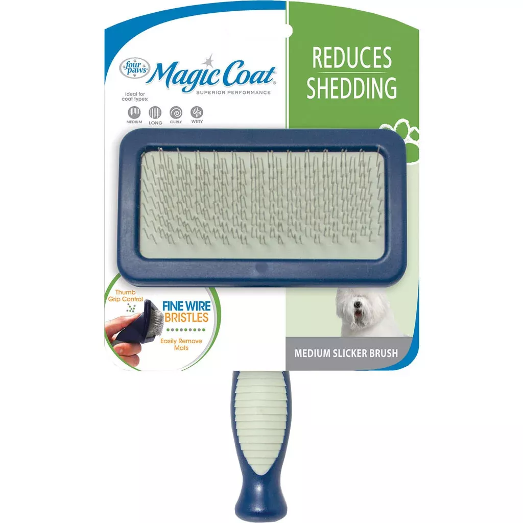 Four Paws Magic Coat Slicker Brush, Medium