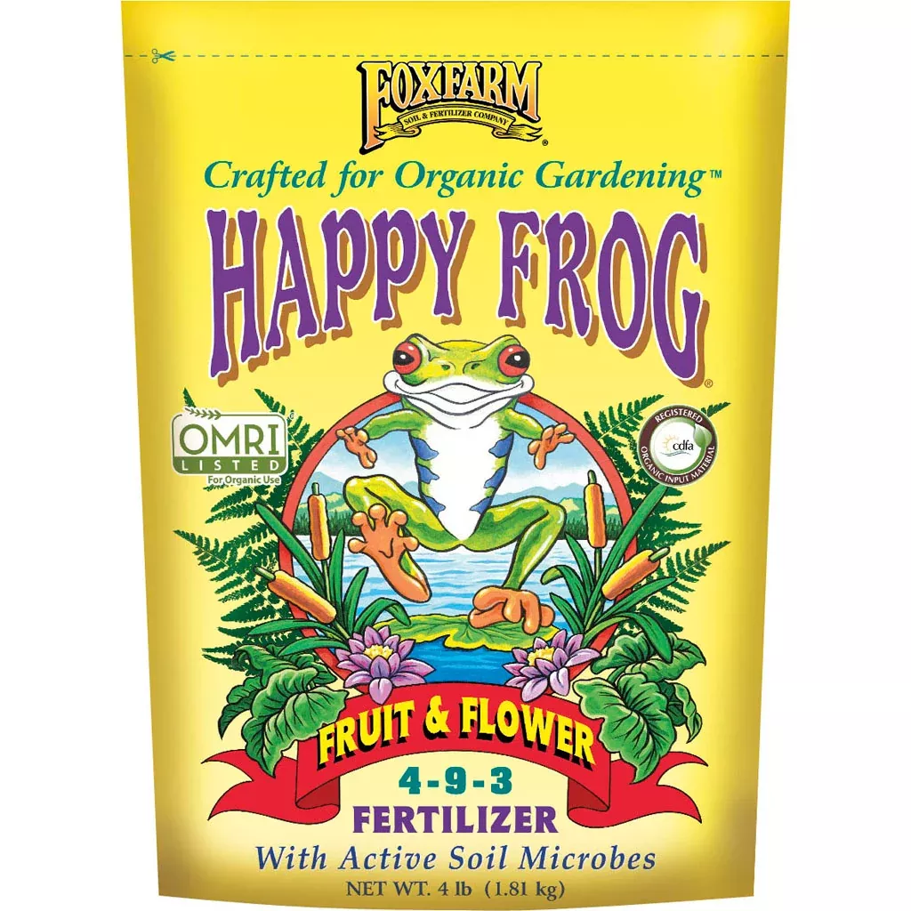 FoxFarm Happy Frog Fruit & Flower Fertilizer 4-9-3, 4 lb