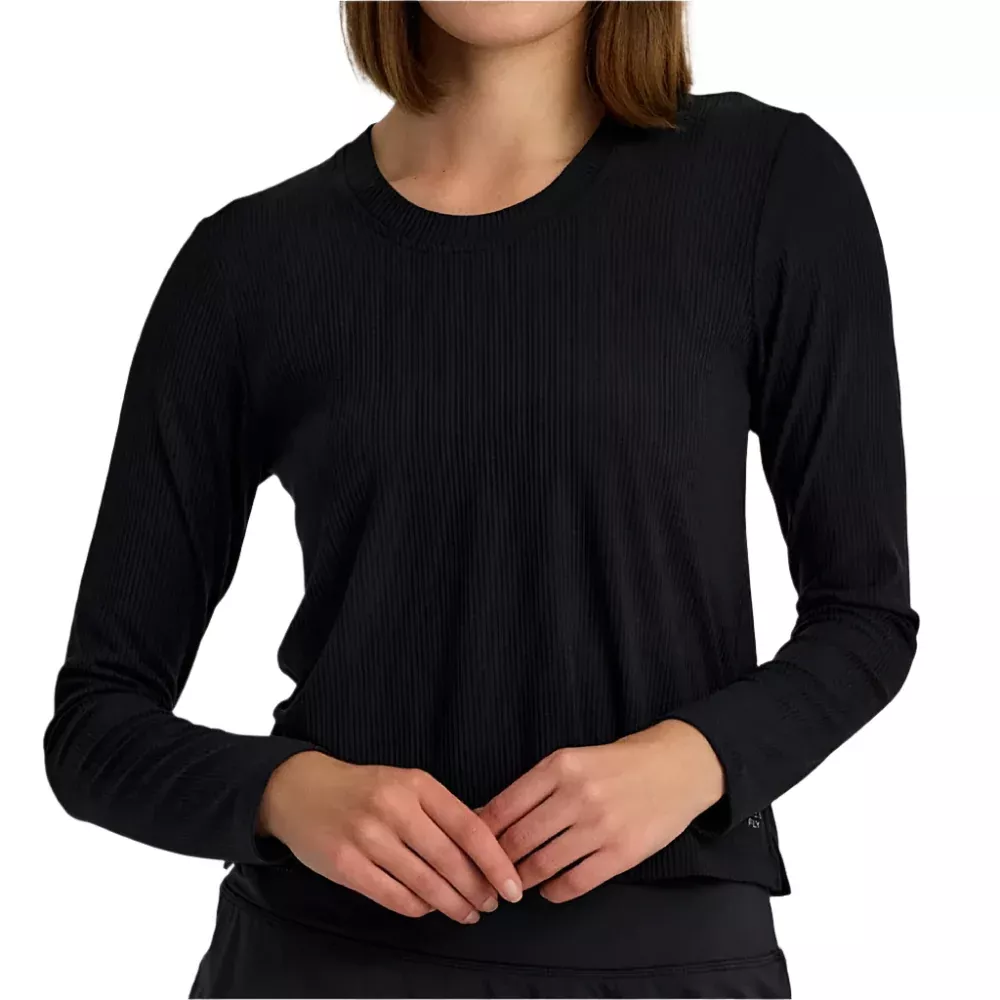 Free Fly Women's Ribbed Bamboo Top - Black