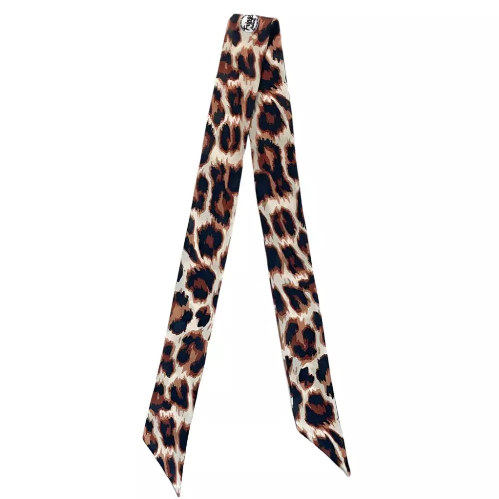 Fringe Scarves "Leopard Light" Twilly
