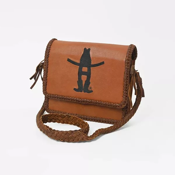 Frontier Rodeo Genuine LeatherBlack Embroidered Crossbody Bag