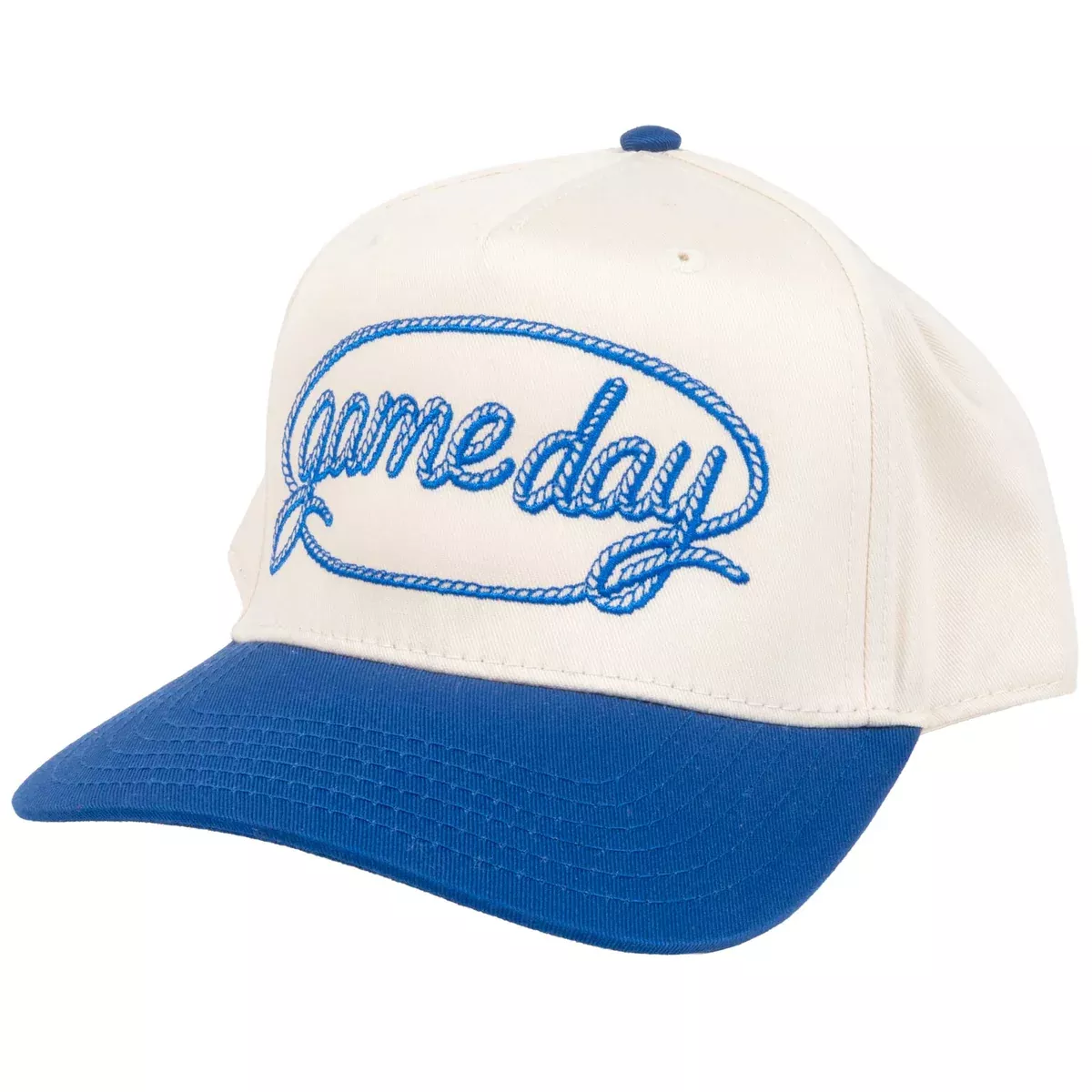 Game Day Rope Cap - Royal/Natural