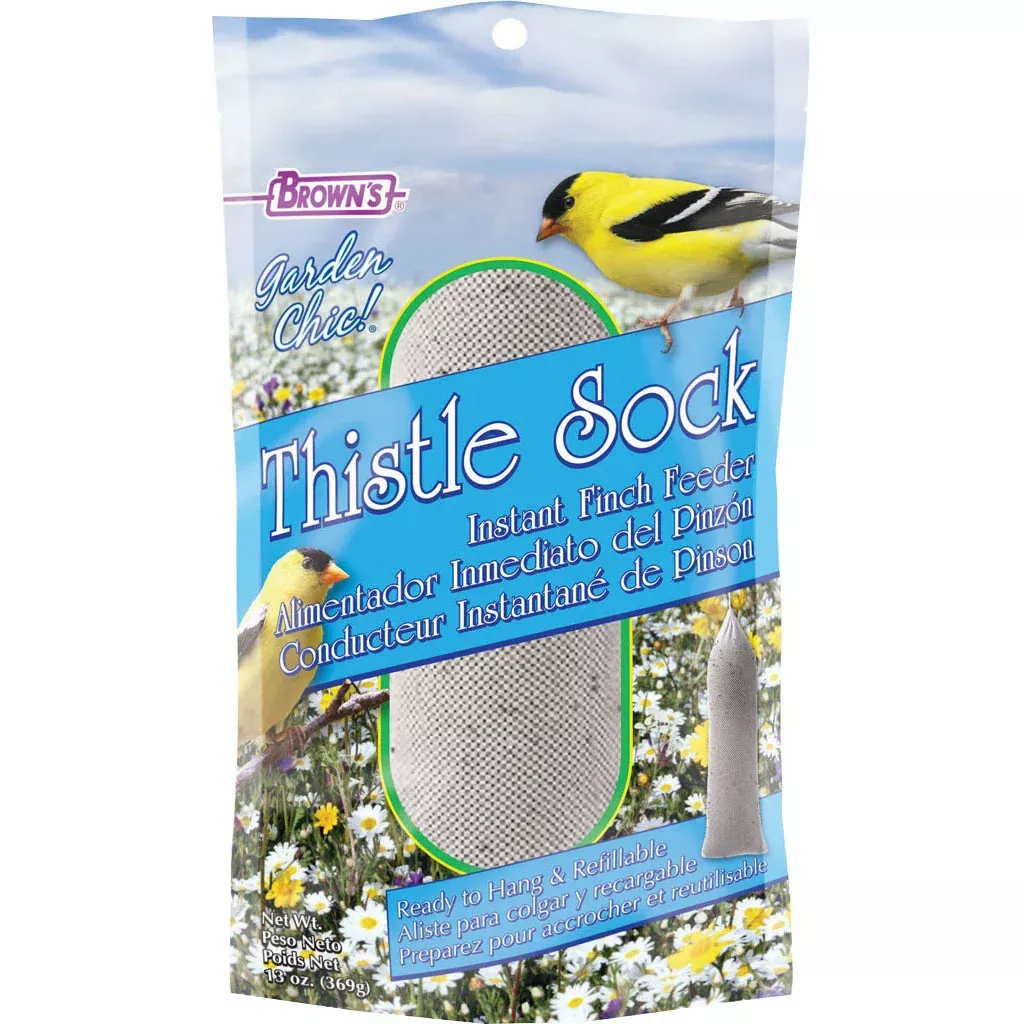 Garden Chic! Thistle Sock Instant Finch Feeder 13 oz