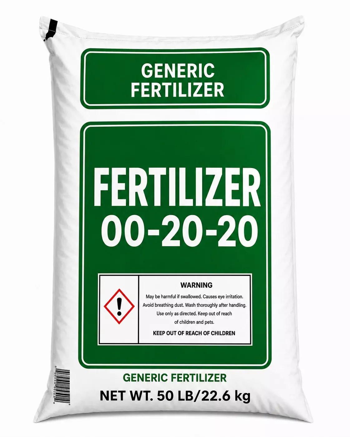Generic Fertilizer 00-20-20 Farm Fertilizer, 50 lb Bag