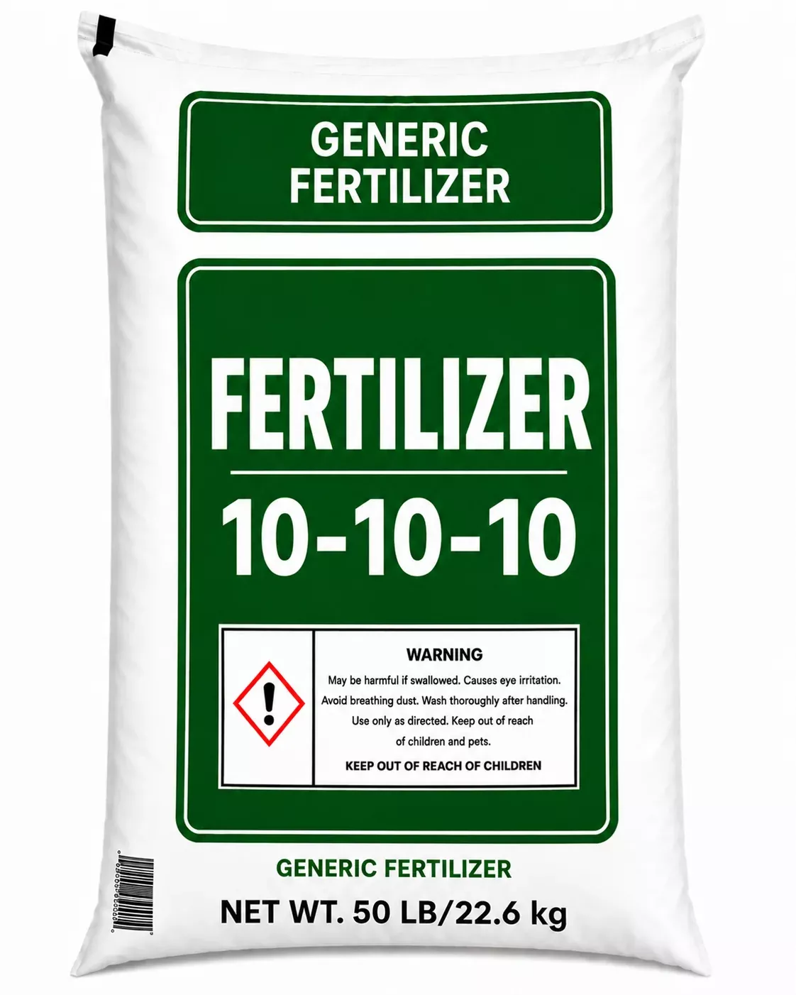 Generic Fertilizer 10-10-10 Farm Fertilizer, 50 lb Bag