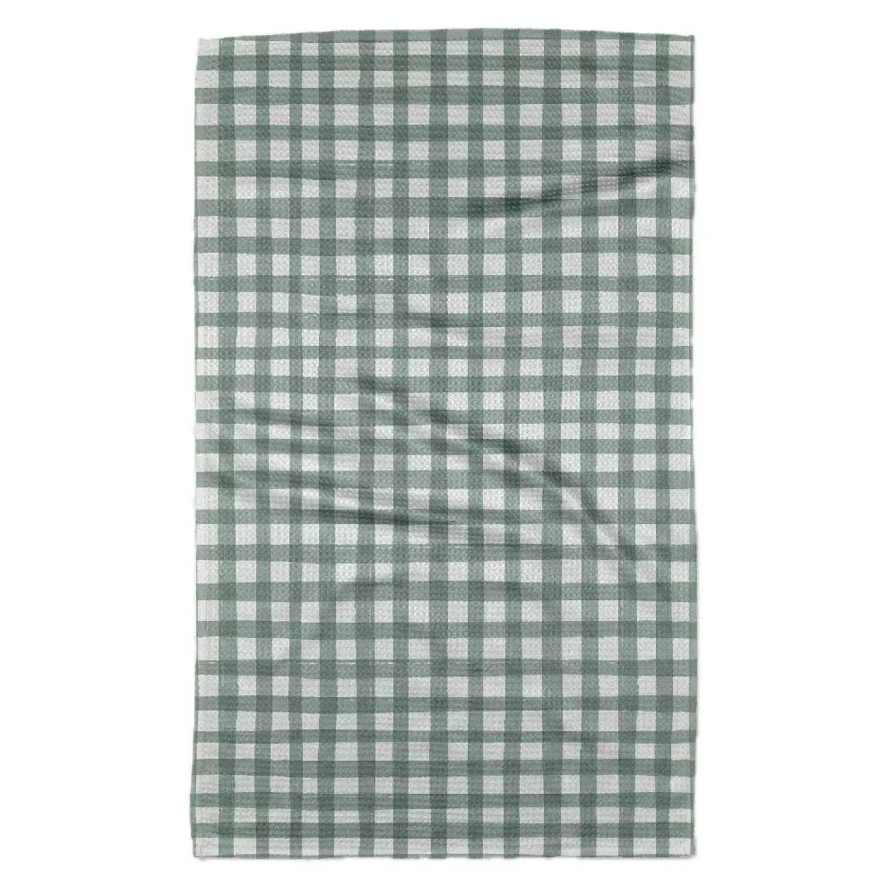 Geometry Picnic Gingham Tea Towel