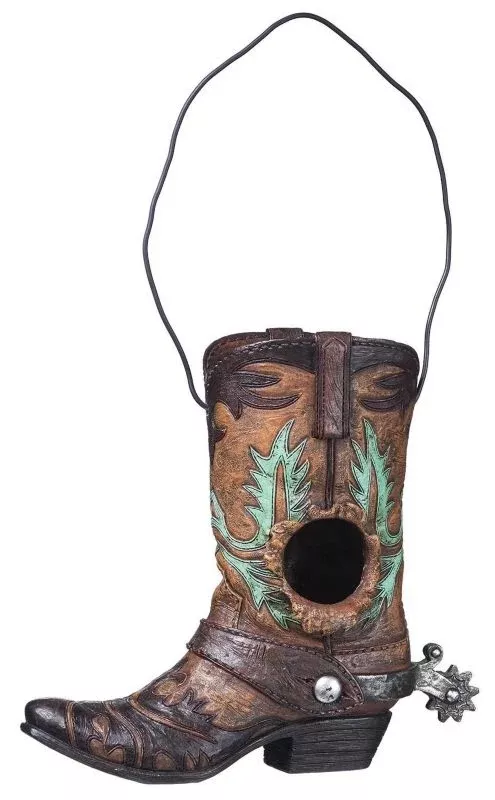 Gift Corral Cowboy Boot Birdhouse