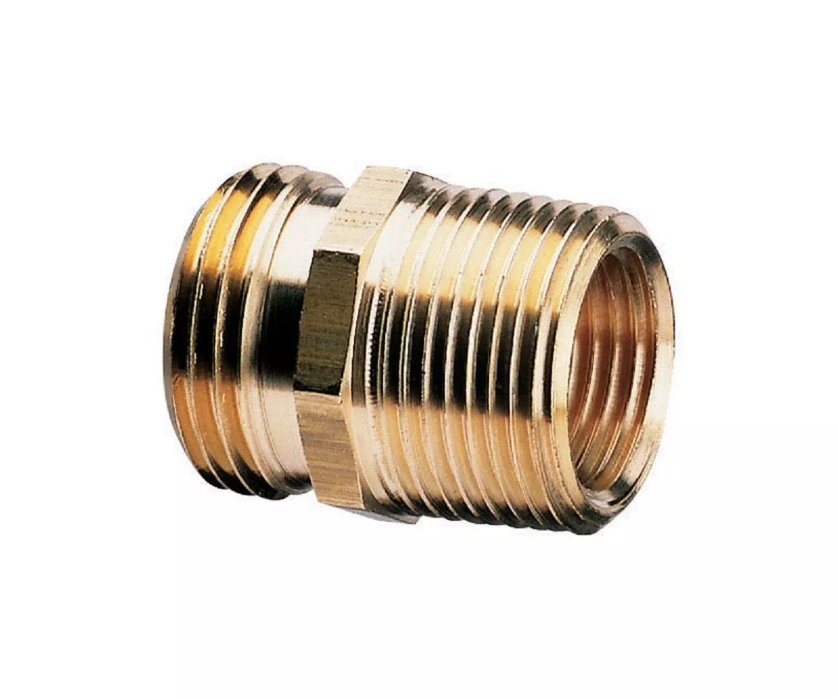 Gilmour Double Male Hose Connector, 3/4"