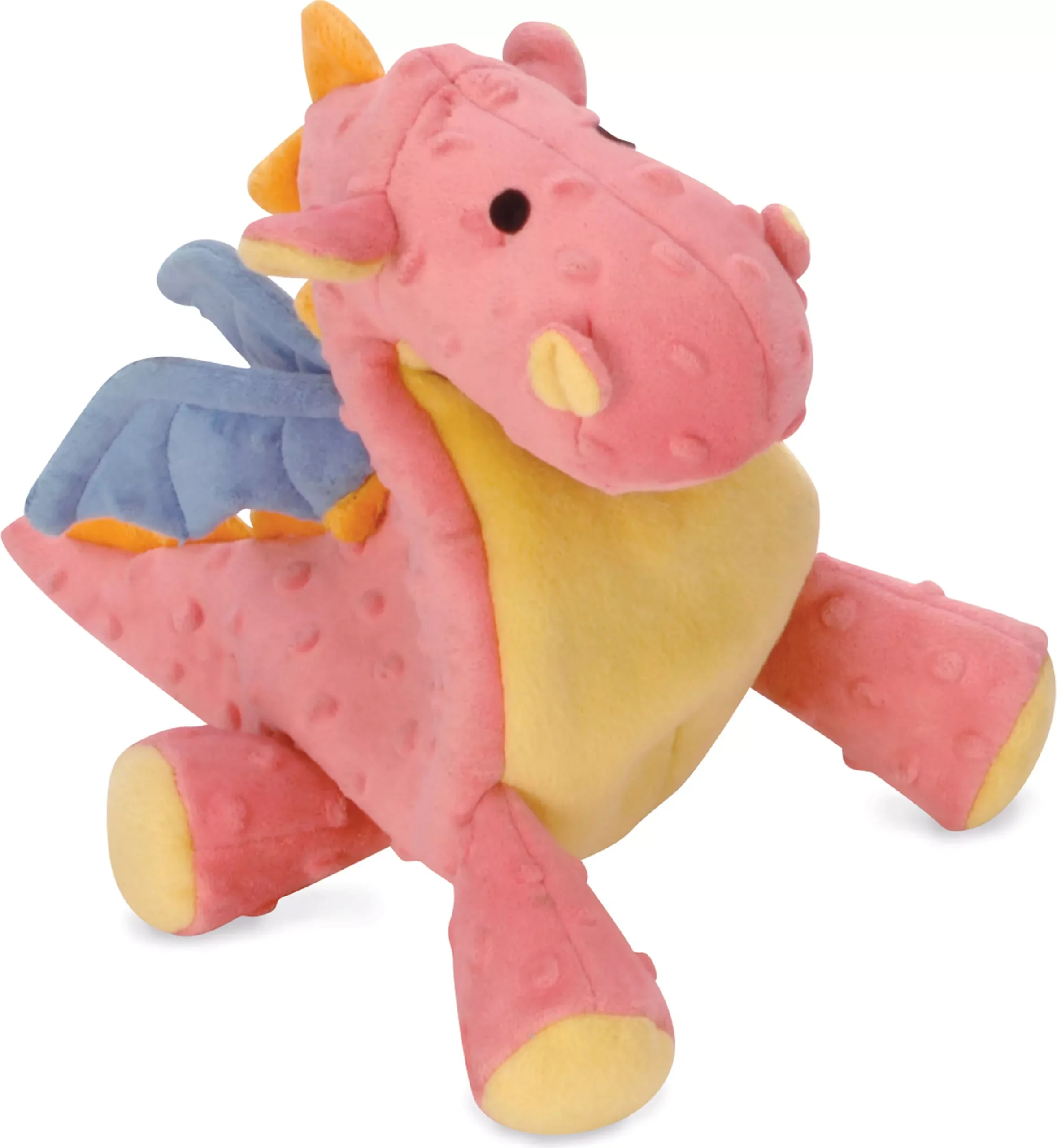 goDog Dragons Dog Toy, Coral, Large