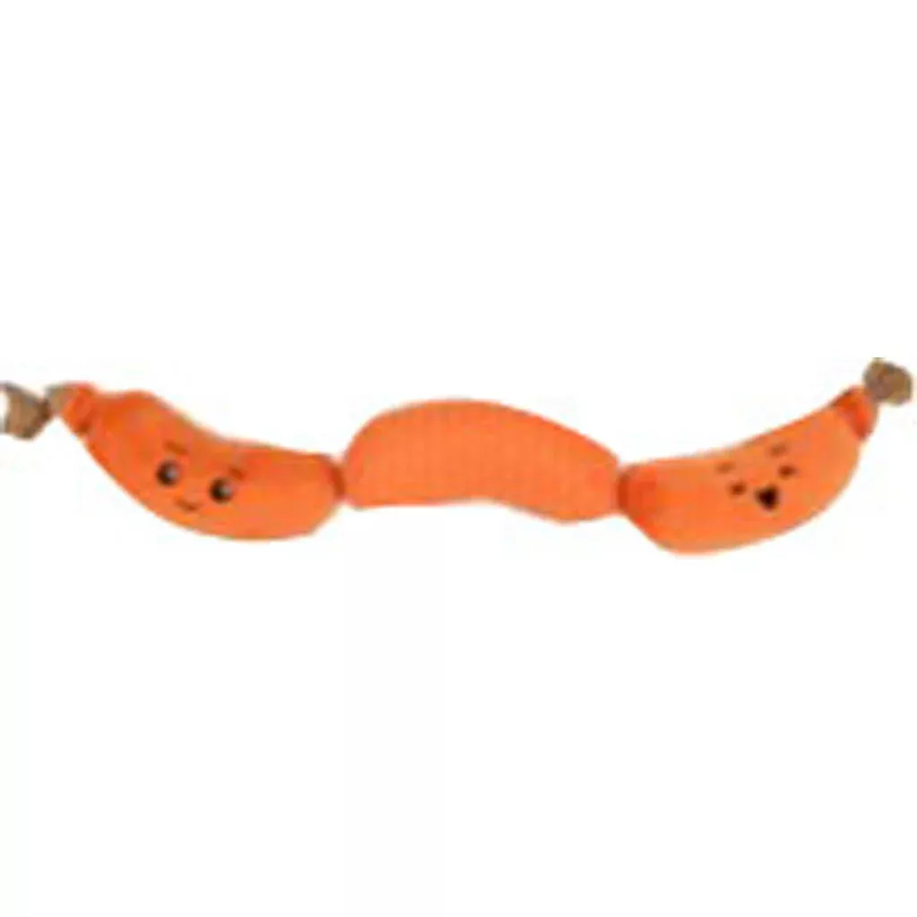 goDog Tough N Texture Hot Links Dog Toy, X-Large, Orange