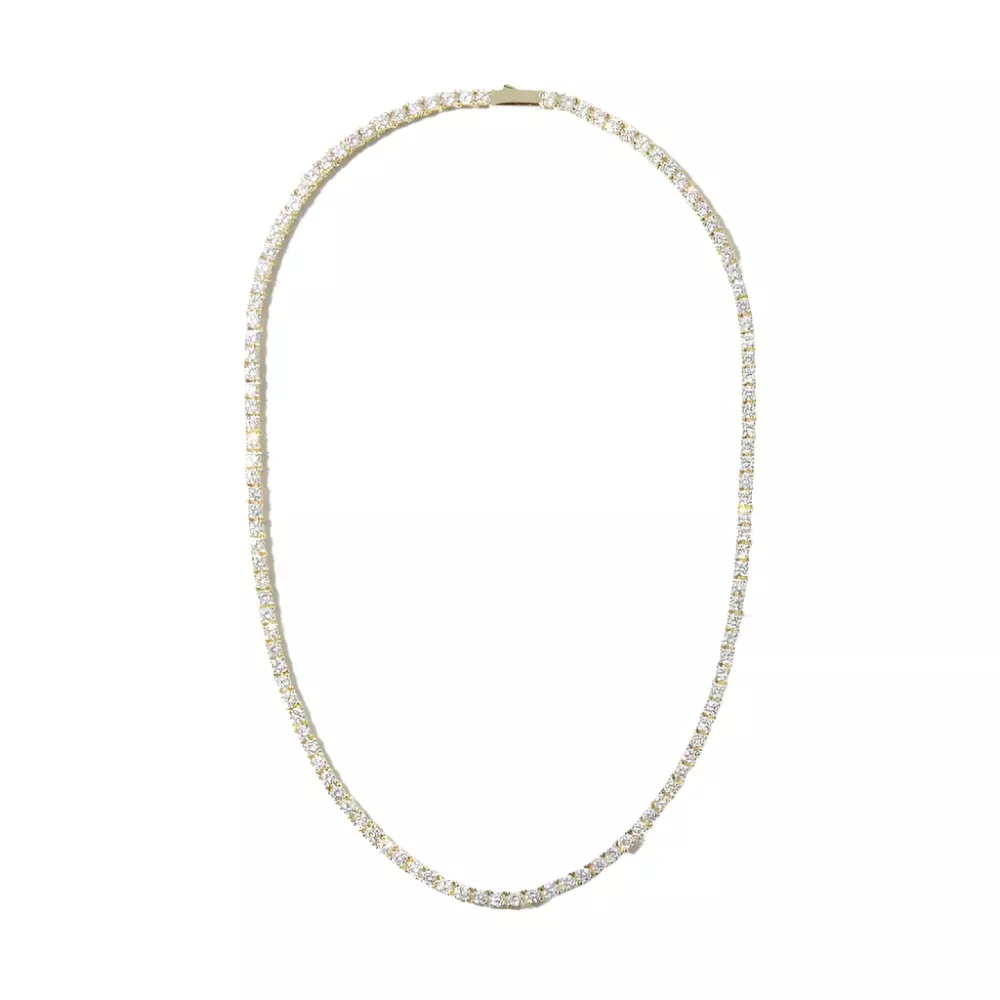 Gold Diamond Tennis Necklace