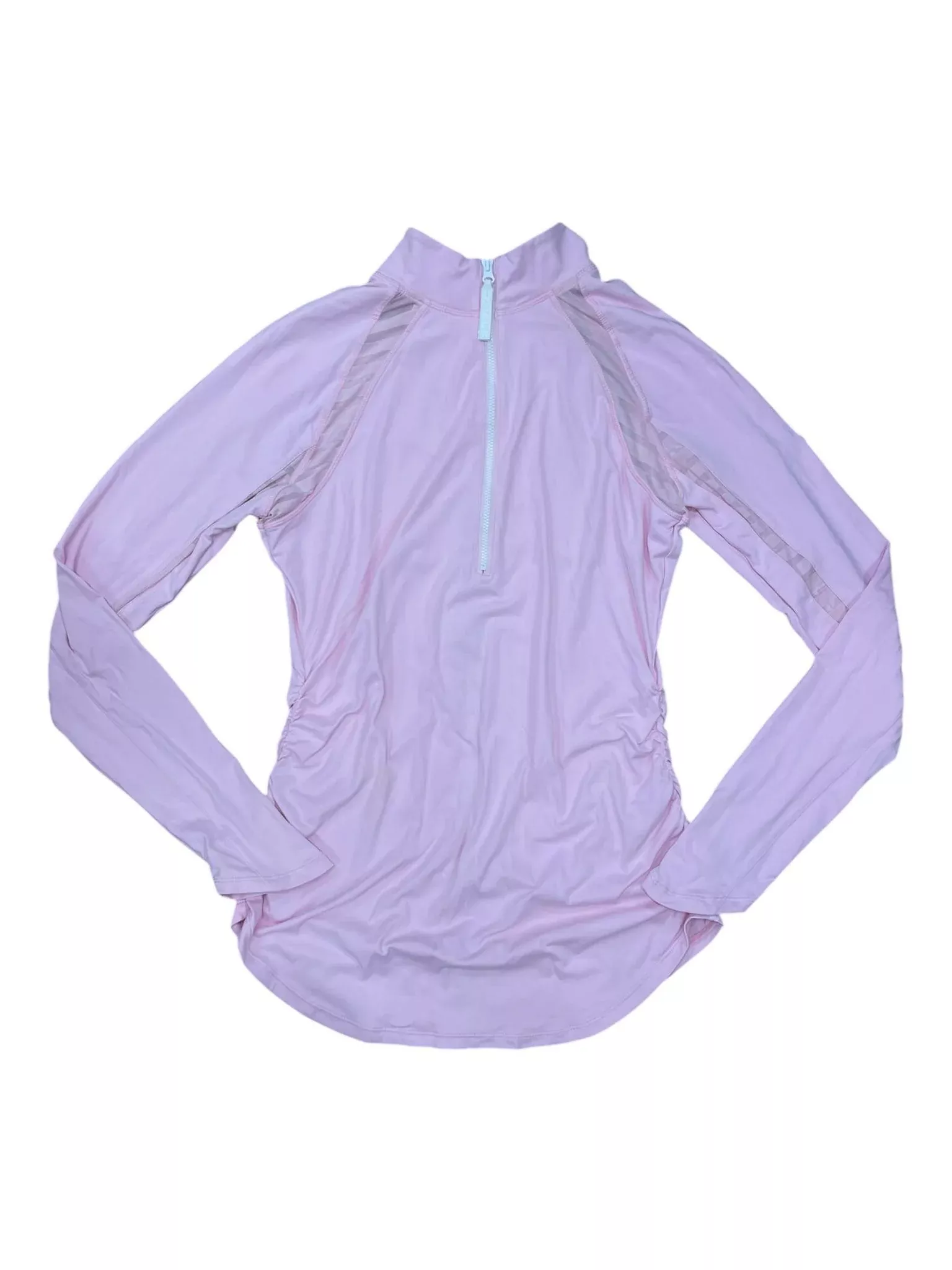 Goode Rider Ruched LS 1/4 Zip - Pink - M - USED