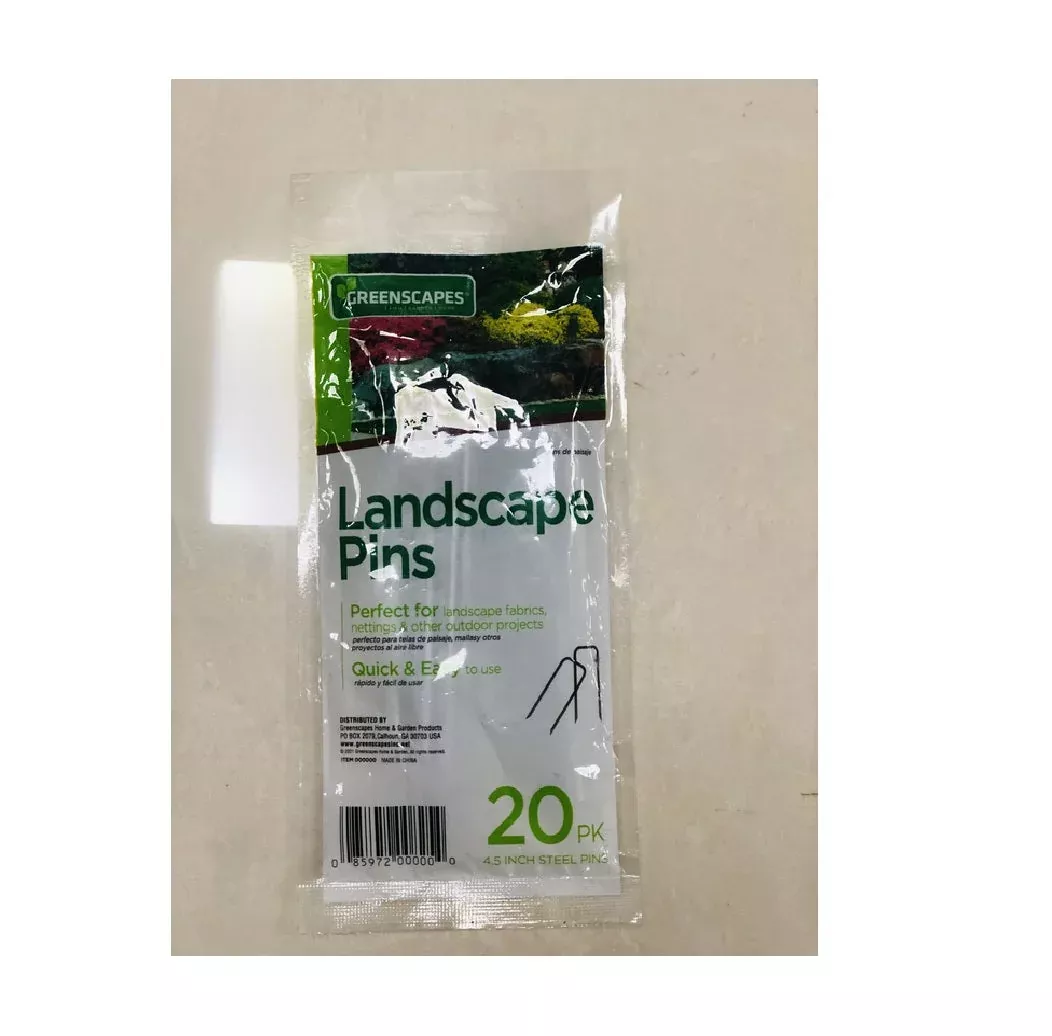 Greenscapes Landscape Fabric Pins, 4.5", 20-Pack